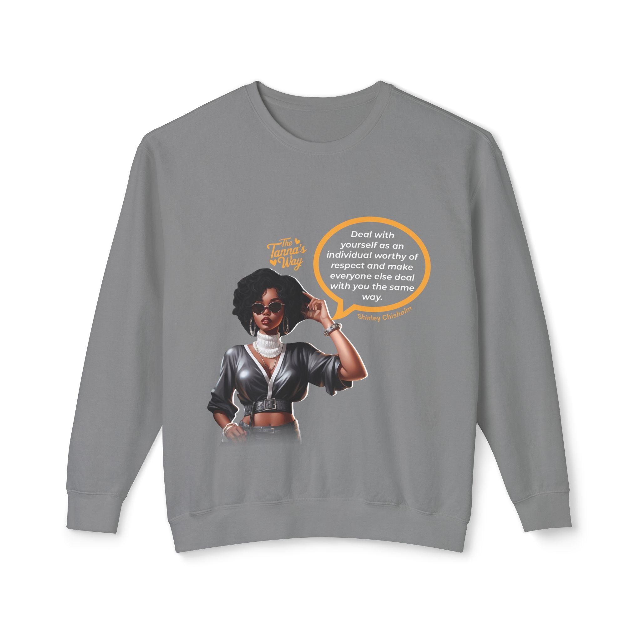 Shirley Chisholm | Unisex Lightweight Crewneck Sweatshirt